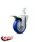 Service Caster 4 Inch Blue Poly Wheel Swivel 3/4 Inch Square Stem Caster with Total Lock Brake SCC-SQTTL20S414-PPUB-BLUE-34 - alternate 5